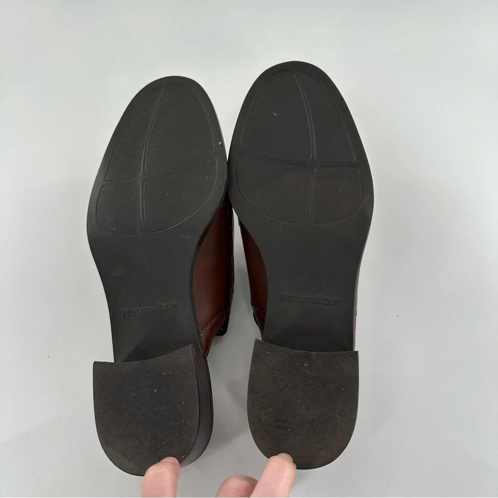 Naturalizer womens heels size 7.5 brown leather vintage 80s 90s slingback - Picture 12 of 13